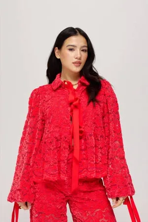 Harper & Yve Top rood
