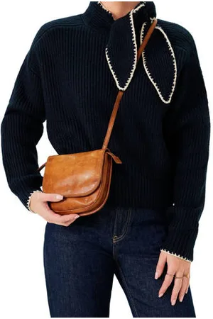 Manfield Leren crossbody tas