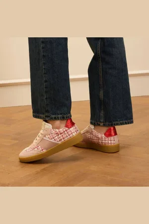Manfield Leren sneakers