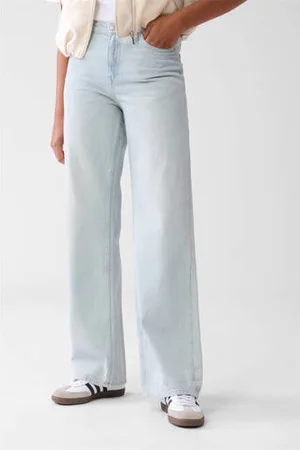 SHOEBY Wide leg jeans light blue denim