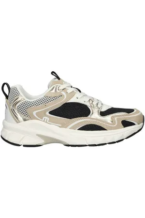 Maruti Novi chunky leren sneakers zwart/beige