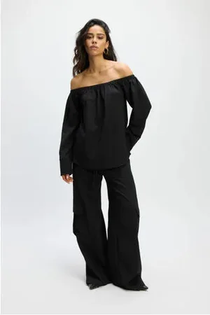 Refined Department Wide leg high waist broek