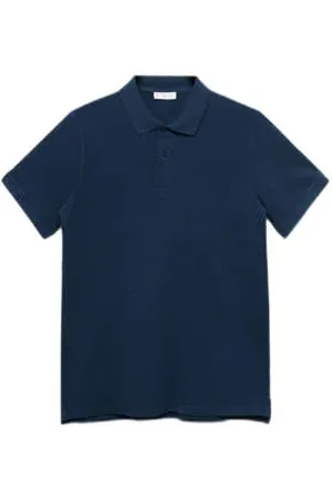 MANGO Polo donkerblauw