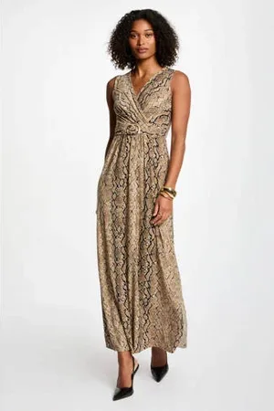 Morgan Maxi jurk beige