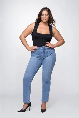 Fox Factor High waist straight leg jeans ROXI