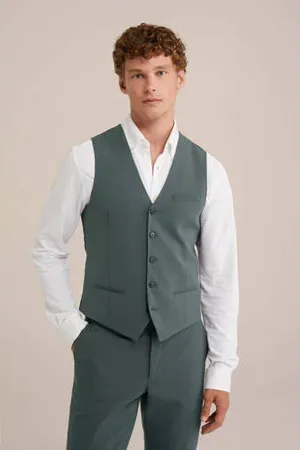WE Fashion WE Fundamentals gilet donkergrijs