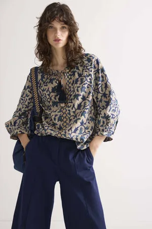 Summum Woman Blousetop bruin
