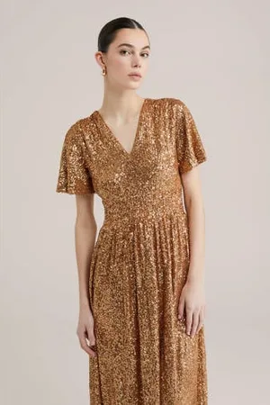 WE Fashion Jurk met pailletten