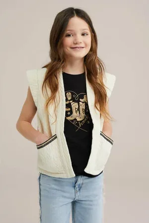 WE Fashion Gilet ecru