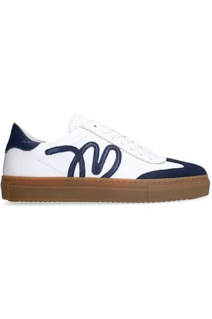 Manfield Leren sneakers /blauw