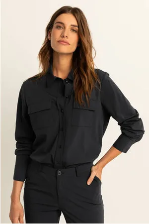 Expresso Blouse van travelstof