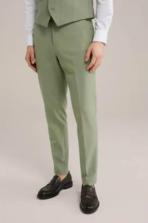 WE Fashion WE Fundamentals slim pantalon groen