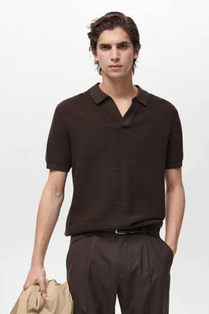 MANGO Regular polo gebreid