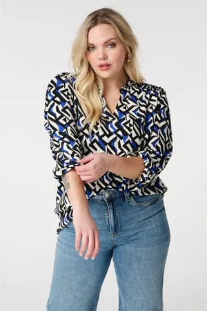 MS Mode Blousetop blauw