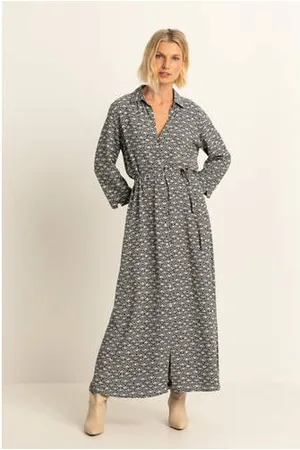 Expresso Maxi jurk zwart