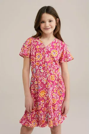 WE Fashion Korte jurk roze
