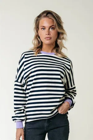 Colourful rebel Sweater donkerblauw
