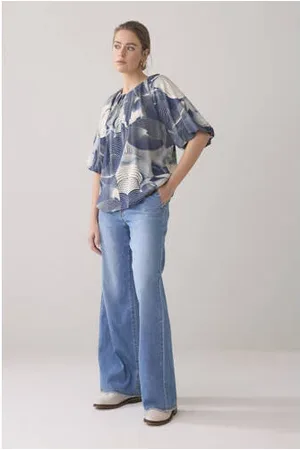 Summum Woman Blousetop blauw
