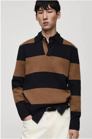 MANGO Polo donkerblauw