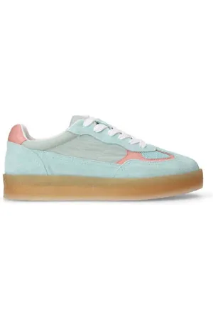 Sacha Suède sneakers mintgroen