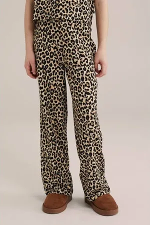 WE Fashion Straight palazzo broek zwart
