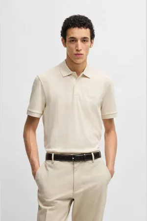 HUGO BOSS Slim polo ecru