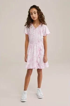WE Fashion Korte jurk lichtroze