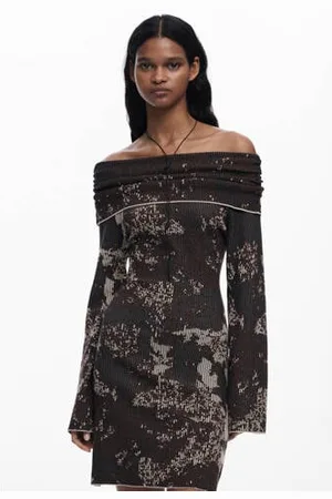 Desigual Korte jurk rib gebreid