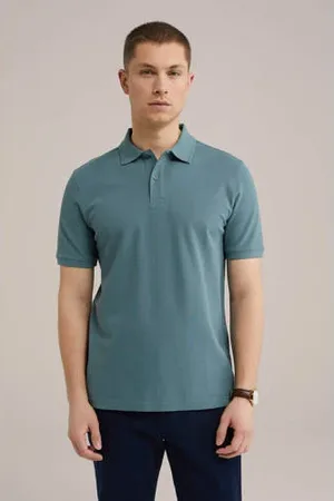 WE Fashion WE Fundamentals regular polo blauw