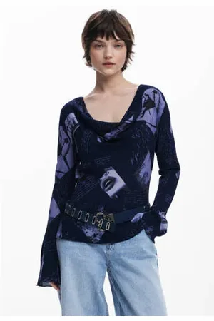 Desigual Top donkerblauw