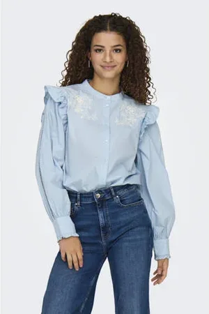 ONLY Blouse lichtblauw