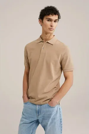 WE Fashion WE Fundamentals regular polo beige