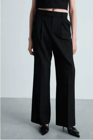 MANGO Straight regular waist pantalon