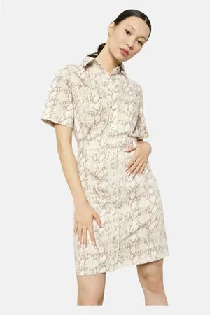 LolaLiza Blousejurk beige