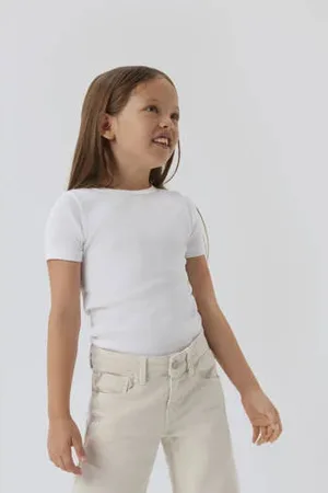 NAME IT KIDS mouwloze top rib gebreid