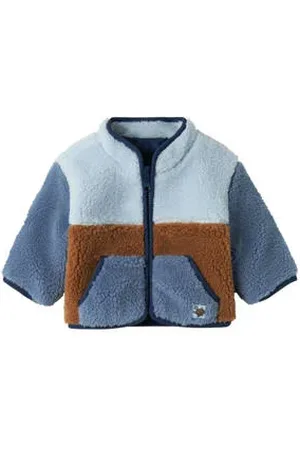 NAME IT BABY teddy jas blauw