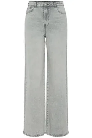 Pieces® High waist wide leg jeans