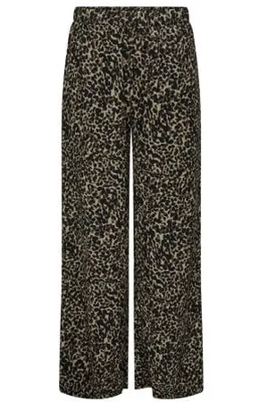 JDY Wide leg high waist broek bruin