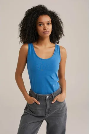 WE Fashion WE Fundamentals singlet blauw