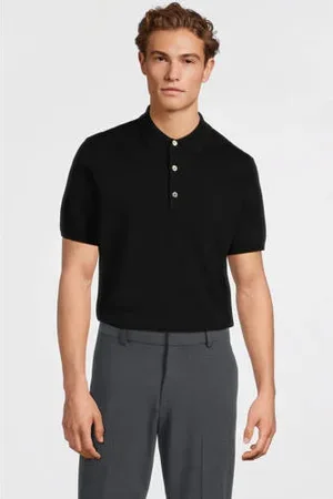 Profuomo Regular polo donkerblauw