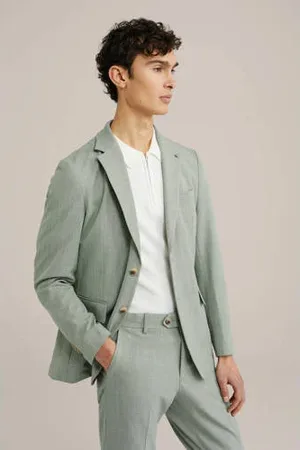 WE Fashion Colbert lichtgroen