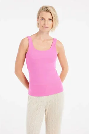 Protest Singlet roze rib gebreid