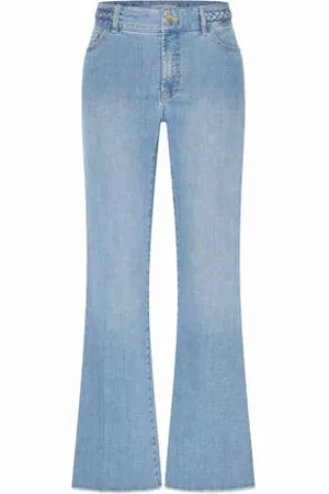 Claudia Sträter CLAUDIA BY CLAUDIA STRÄTER high waist flared jeans met kabels
