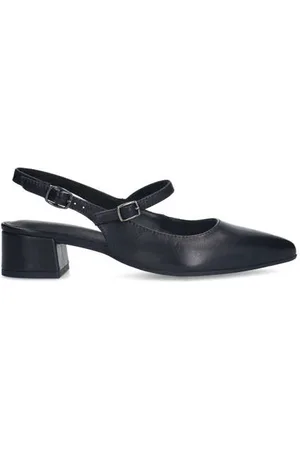 No Stress Leren slingback pumps