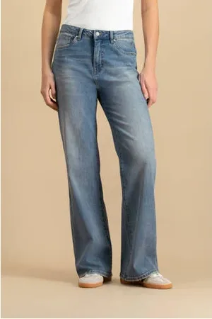 Circle Of Trust High waist wide leg jeans medium blue denim