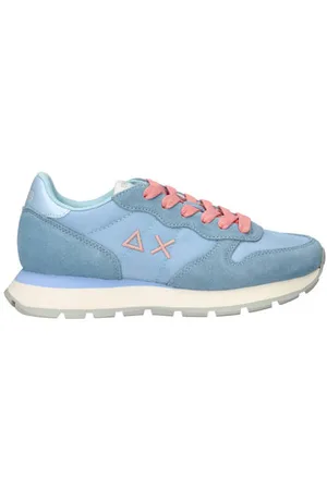 sun68 Ally Solid Nylon sneakers lichtblauw