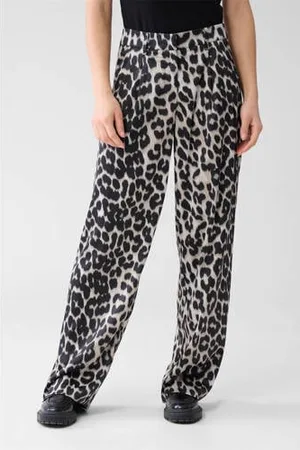 SHOEBY Barrel high waist broek beige