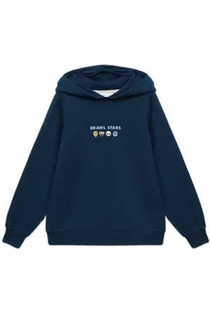 MANGO Hoodie donkerblauw