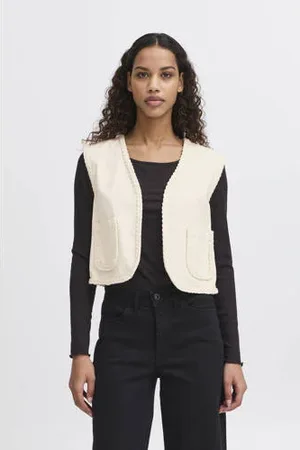 Ichi Gilet ecru