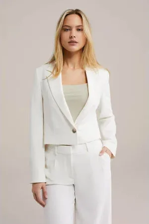 WE Fashion Cropped blazer wit